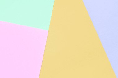 Moda pastel renklerin doku arka plan. Pembe, mor, turuncu ve mavi geometrik desen kağıtları.