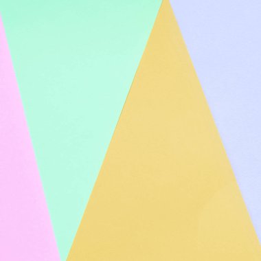 Moda pastel renklerin doku arka plan. Pembe, mor, turuncu ve mavi geometrik desen kağıtları.