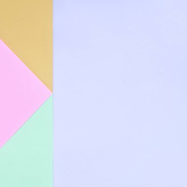 Moda pastel renklerin doku arka plan. Pembe, mor, turuncu ve mavi geometrik desen kağıtları.