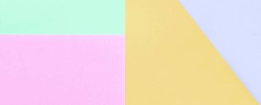 Moda pastel renklerin doku arka plan. Pembe, mor, turuncu ve mavi geometrik desen kağıtları.