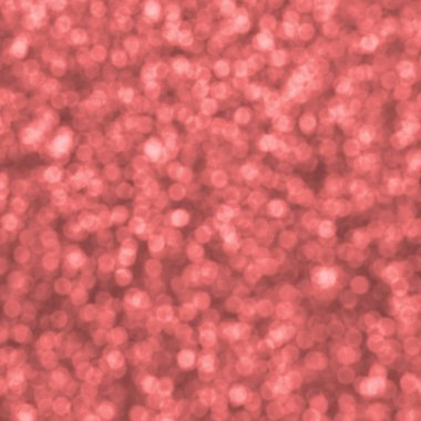 Bulanık mercan kırmızısı dekoratif payetler. Küçük öğelerden parlak bokeh ışıkları ile arka plan görüntüsü