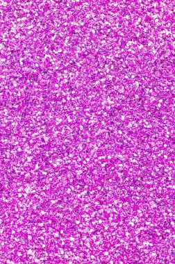 Pembe dekoratif payetler. Küçük öğelerden parlak bokeh ışıkları ile arka plan görüntüsü