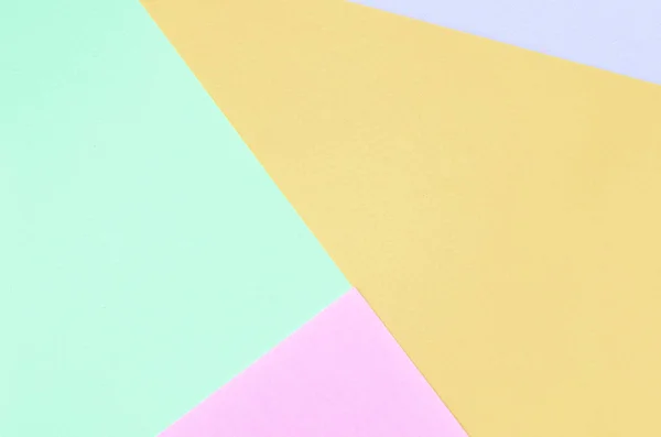 Texture fond de couleurs pastel mode. Papiers à motifs géométriques rose, violet, orange et bleu . — Photo
