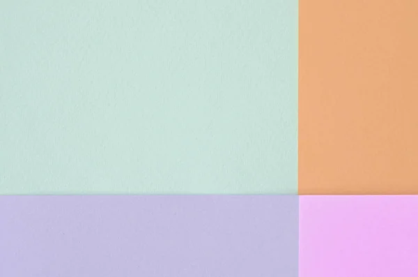 Texture background of fashion pastel colors. Pink, violet, orange and blue geometric pattern papers. — Stock Photo, Image