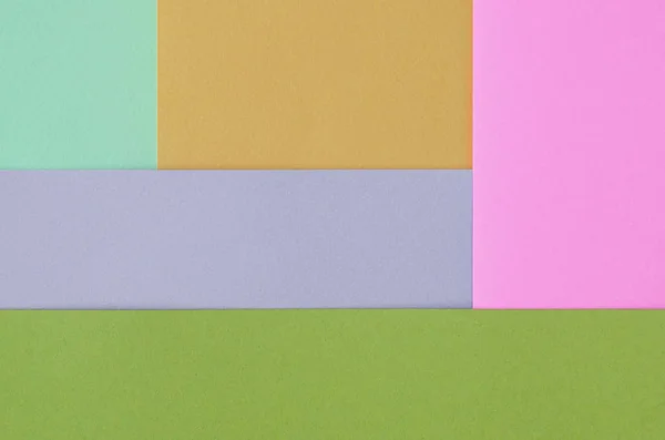 Tekstura tła mody pastelowych kolorach. Różowy, fioletowy, pomarańczowy, zielony i niebieski geometryczny wzór papiery — Zdjęcie stockowe