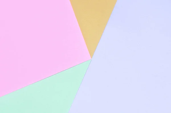Texture background of fashion pastel colors. Pink, violet, orange and blue geometric pattern papers. — Stock Photo, Image