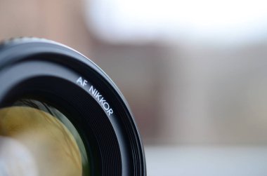 Nikon AF Nikkor 50mm 1.4 d fotoğraf objektif yakın yukarı