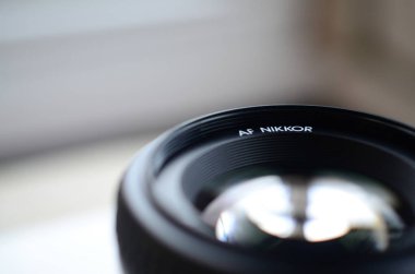 Nikon AF Nikkor 50mm 1.4 d fotoğraf objektif yakın yukarı