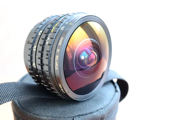 Belomo EWP fisheye MC 8mm 3,5 fotografische lens close-up — Stockfoto