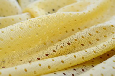 Sarı örgü spor giyim kumaş tekstil desen arka plan