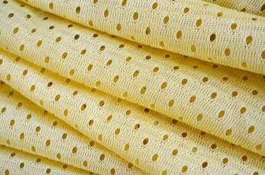 Sarı örgü spor giyim kumaş tekstil desen arka plan