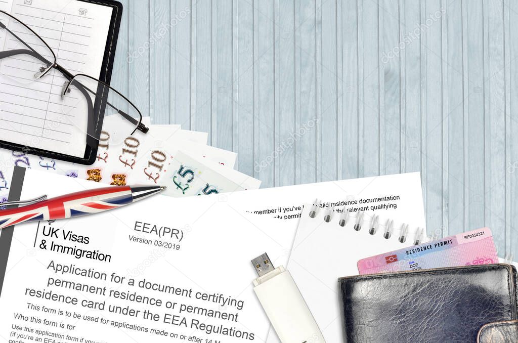 English form EEA PR application for a document certifying permanent residence or permanent residence card under the EEA regulations from UK visas and immigration services