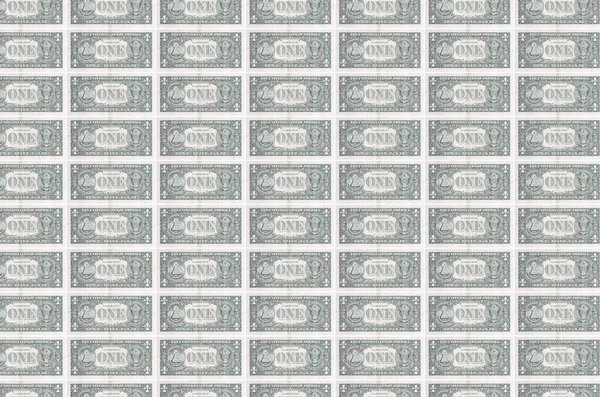 Dólar Estadounidense Billetes Impresos Transportador Producción Dinero Collage Muchos Billetes — Foto de Stock