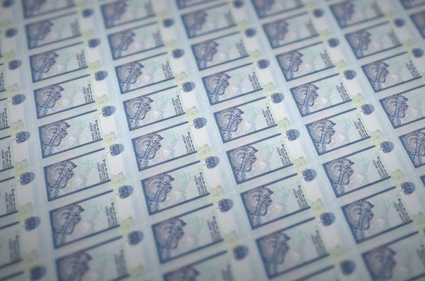 Rupii Sri Lanki Wydrukowanych Nielegalnym Przenośniku Kolaż Wielu Fałszywych Banknotów — Zdjęcie stockowe