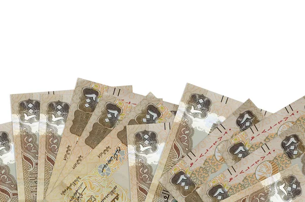 Ekranın alt tarafında 200 BAE dirhem banknotu var. Beyaz arka planda izole edilmiş ve kopyalama alanı var. Paralı iş kavramları için arkaplan afişi şablonu