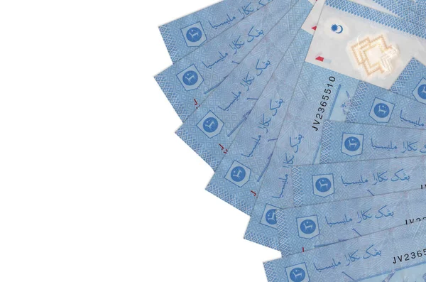 Billetes Ringgit Malasia Encuentra Aislado Sobre Fondo Blanco Con Espacio —  Fotos de Stock