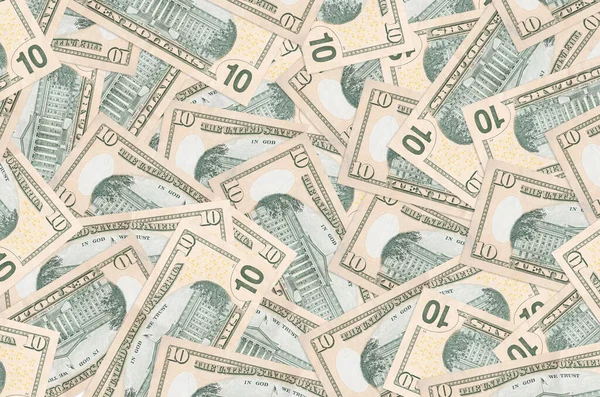 Dolláros Bankjegyek Nagy Kupacban Vannak Gazdag Élet Konceptuális Háttér Nagy — Stock Fotó