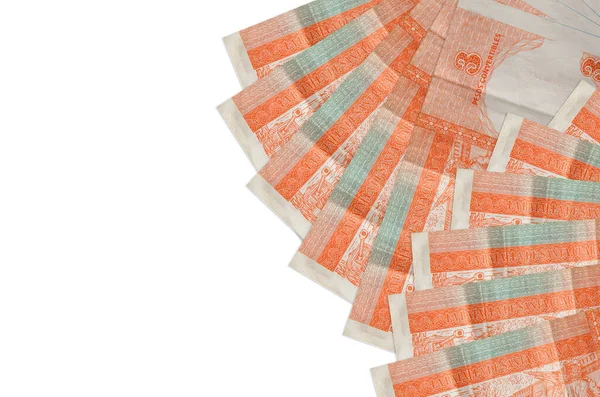 Kubanische Pesos Convertibles Banknoten Liegt Isoliert Auf Weißem Hintergrund Mit — Stockfoto