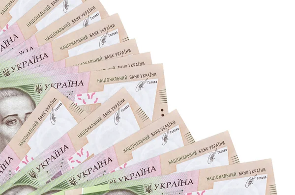 500 Proyectos Ley Grivnias Ucranianas Encuentra Aislado Fondo Blanco Con — Foto de Stock