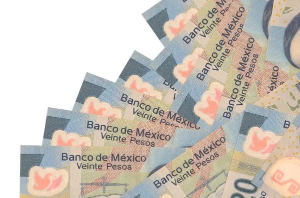Mexikói Pezó Különböző Sorrendben Van Elszigetelve Fehértől Helyi Banki Vagy — Stock Fotó