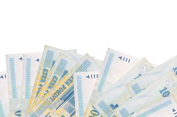 1000 Billetes Forint Húngaro Encuentra Parte Inferior Pantalla Aislada Sobre — Foto de Stock