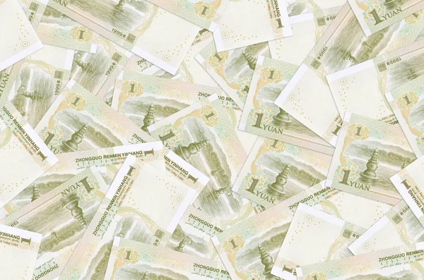 Yuan Chino Billetes Encuentra Gran Pila Vida Rica Fondo Conceptual — Foto de Stock