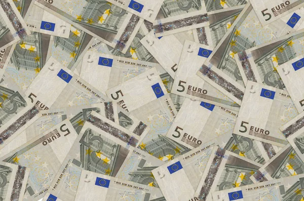 Notas Euro Encontra Grande Pilha Fundo Conceitual Vida Rica Grande — Fotografia de Stock
