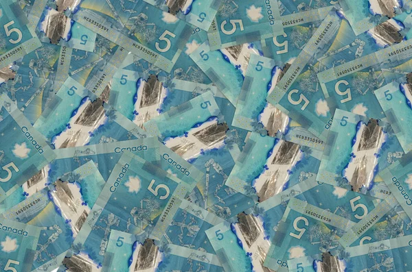 Dollari Canadesi Trovano Grande Mucchio Banconote Vita Ricca Sfondo Concettuale — Foto Stock