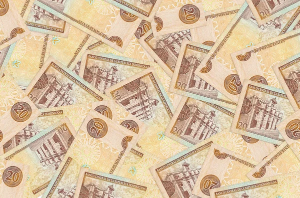 Dominikanska Peso Räkningar Ligger Stora Högen Rik Liv Begreppsmässig Bakgrund — Stockfoto