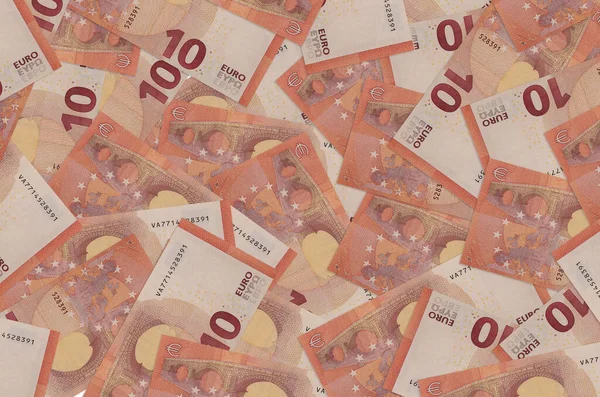Евро Векселей Лежат Большой Куче Богатый Жизненный Концептуальный Фон Большая — стоковое фото