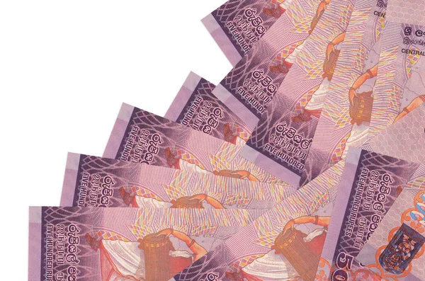 500 Billetes Rupias Sri Lanka Encuentran Diferentes Órdenes Aislados Blanco —  Fotos de Stock