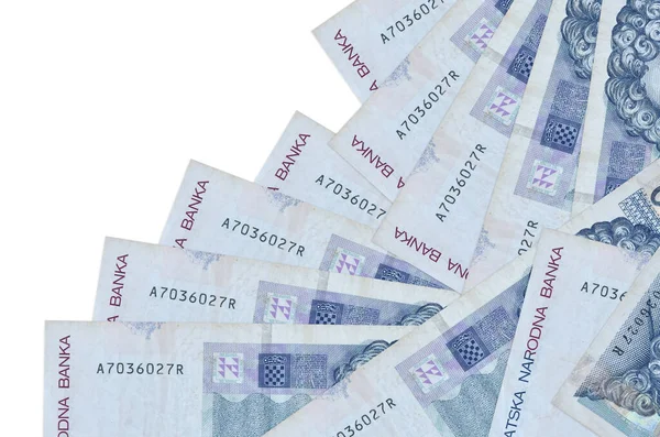 아티아 지폐는 흰색에 순서로 나열되어 은행이나 개념을 만듭니다 사업적 — 스톡 사진