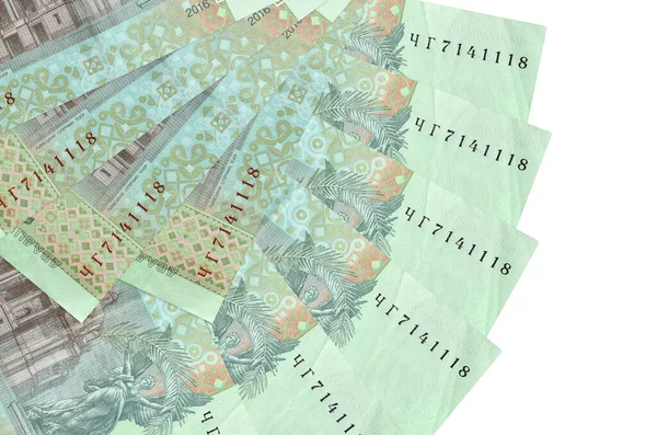 Tane Ukrayna Hrivniası Banknotu Beyaz Arka Planda Izole Edilmiş Fotokopi — Stok fotoğraf