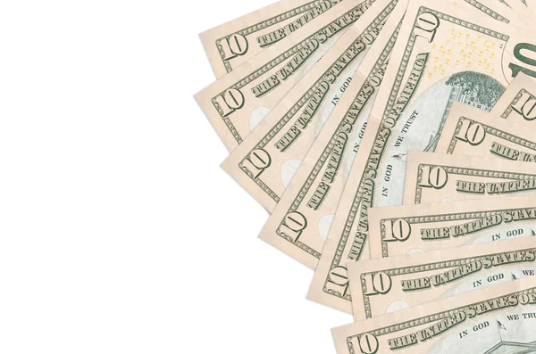 Billetes Dólares Estadounidenses Encuentra Aislado Sobre Fondo Blanco Con Espacio — Foto de Stock