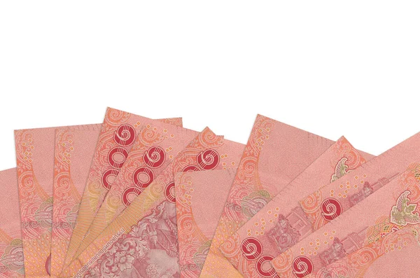 100 Bollette Baht Tailandesi Trova Sul Lato Inferiore Dello Schermo — Foto Stock