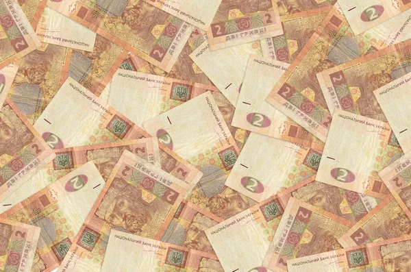 2乌克兰赫里瓦斯钞票堆积如山 丰富的生活概念背景 大笔的钱 — 图库照片