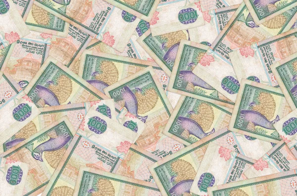 1000スリランカルピー札は大きな山の中にある 豊かな人生の概念的背景 大金だよ — ストック写真