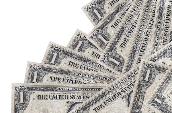 Dólar Estadounidense Encuentra Orden Diferente Aislado Blanco Banca Local Concepto — Foto de Stock