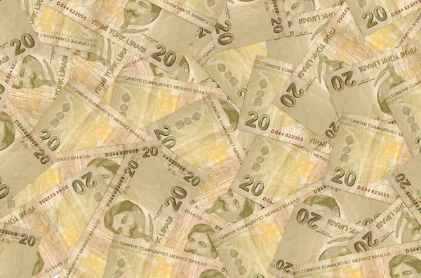 Billetes Liras Turcas Encuentra Gran Pila Vida Rica Fondo Conceptual — Foto de Stock