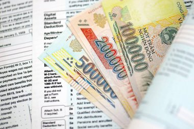 Vietnam malı para faturaları vergi formuna yakın. Vergi ve muhasebe kavramı