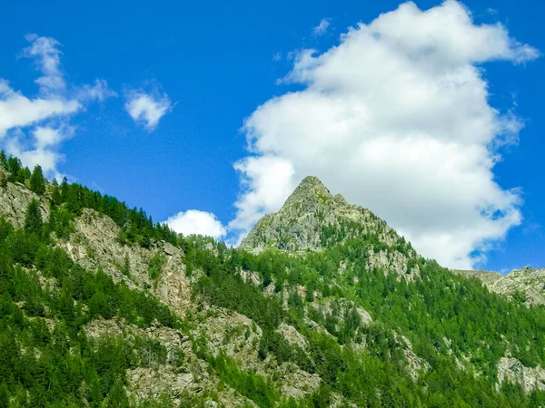 Les Alpách Gressoney Údolí Nachází Údolí Aosta Severní Itálii Označena — Stock fotografie