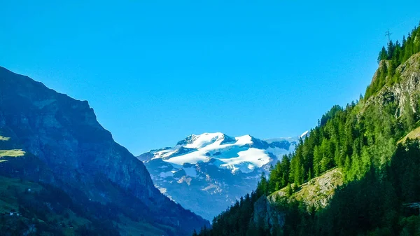 Panoramatický Pohled Alpy Gressoney Údolí Nachází Údolí Aosta Severní Itálii — Stock fotografie