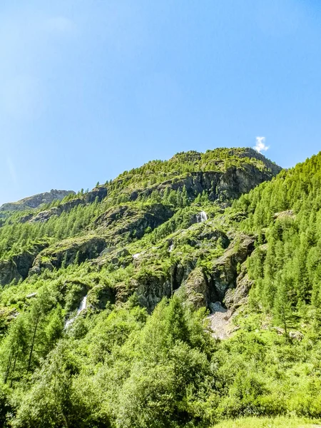 Прекрасний Вид Альпійські Долини Грессоней Поблизу Monte Rosa Валле Аоста — стокове фото