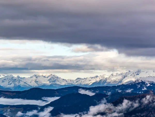 Vyhlídkový Pohled Dolomity Kolem Corvara Alta Badia Nejvyšší Část Údolí — Stock fotografie