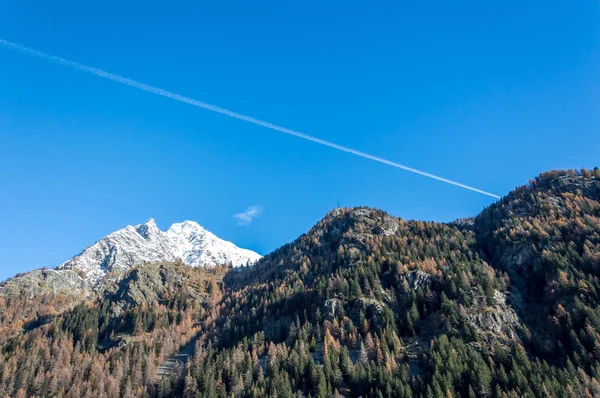 Panoramatický Pohled Alpské Údolí Gressoney Poblíž Monte Rosa Aosta Valley — Stock fotografie