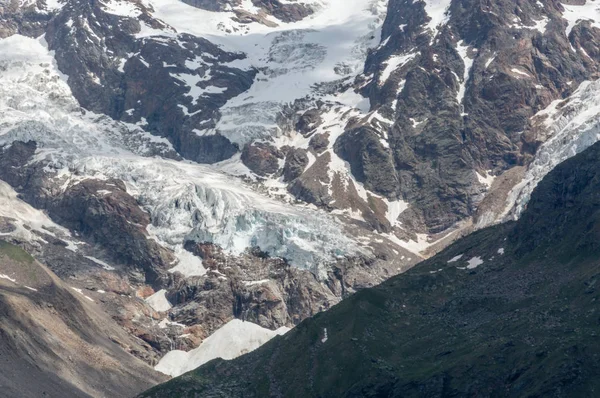 Beautiful Glacier Alpine Valley Gressoney Monte Rosa Aosta Valley Northern Royalty Free Stock Photos