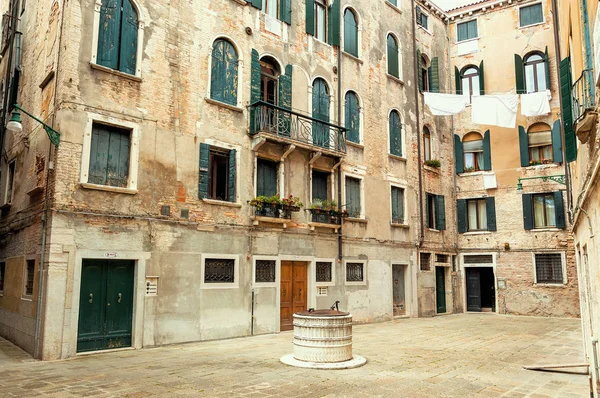 Little Square Medieval Center Venice — Stock Photo, Image