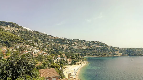 Stränderna Cabb Viken Blå Cap Martin Franska Rivieran — Stockfoto
