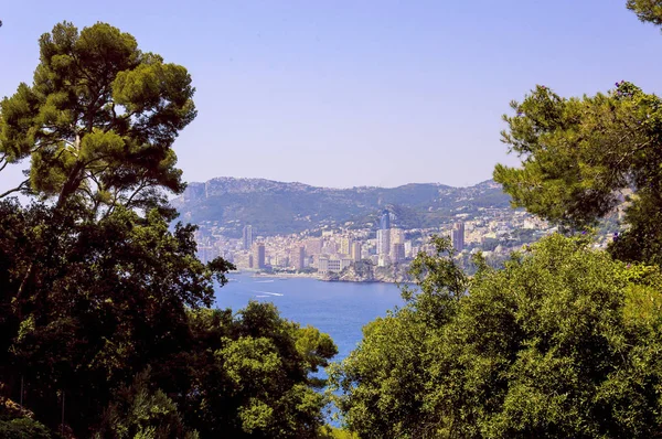 Panoramic View Gulf Cabb Cap Martin Montecarlo Principality Monaco — Stock Photo, Image