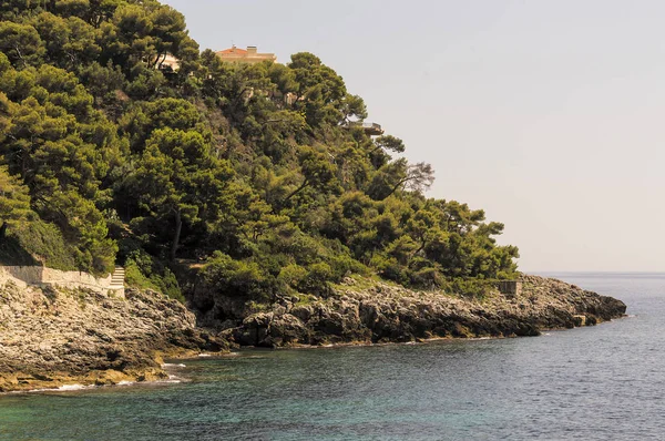 Costa Roquebrune Cap Martin Día Verano —  Fotos de Stock